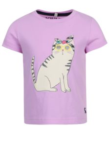 Fialové dievčenské tričko s potlačou Tom Joule Pixie