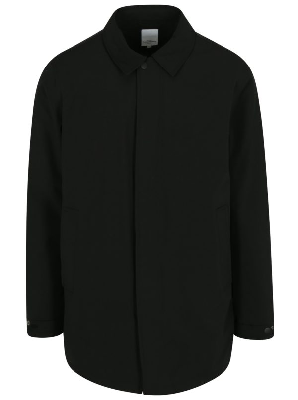 Čierny vodovzdorný kabát Lindbergh