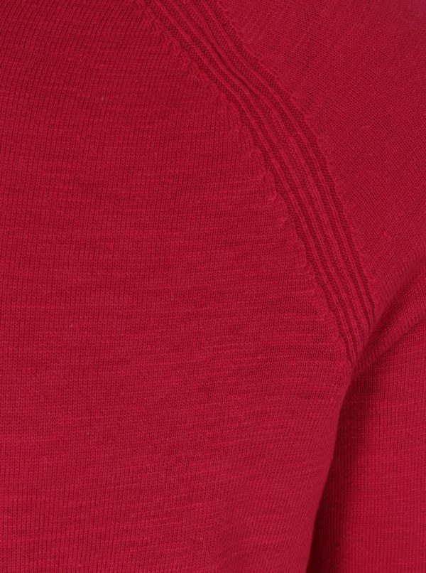Tmavoružový pánsky tenký sveter s.Oliver