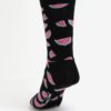 Čierne unisex ponožky s motívom melónov Happy Socks Watermelon