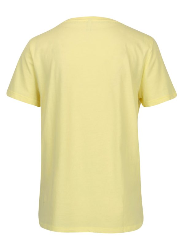 Žlté tričko s výšivkou ONLY Kita