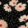 Čierne kvetované tričko Dorothy Perkins