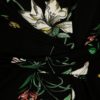 Čierne kvetované tričko s riasením Dorothy Perkins