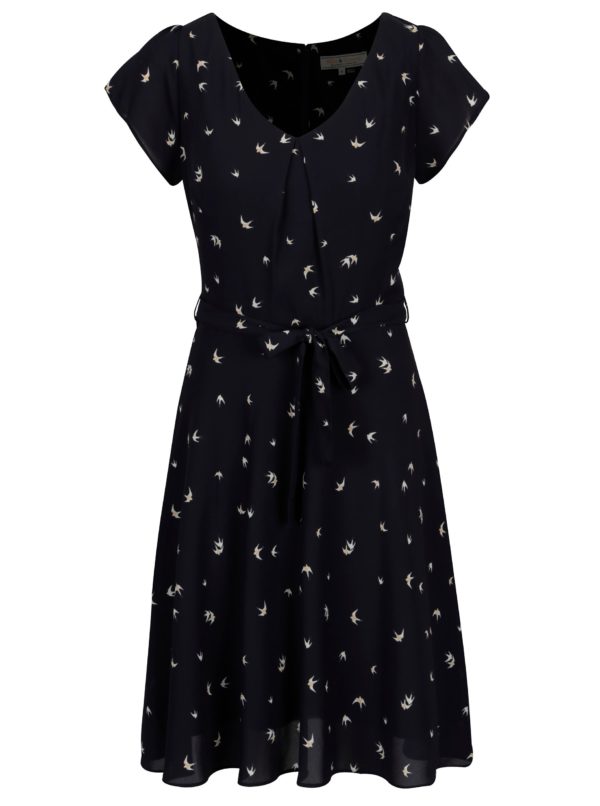 Tmavomodré vzorované šaty Billie & Blossom