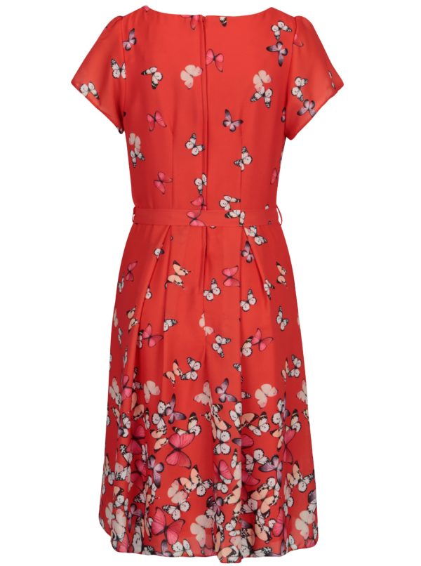 Červené vzorované šaty Billie & Blossom