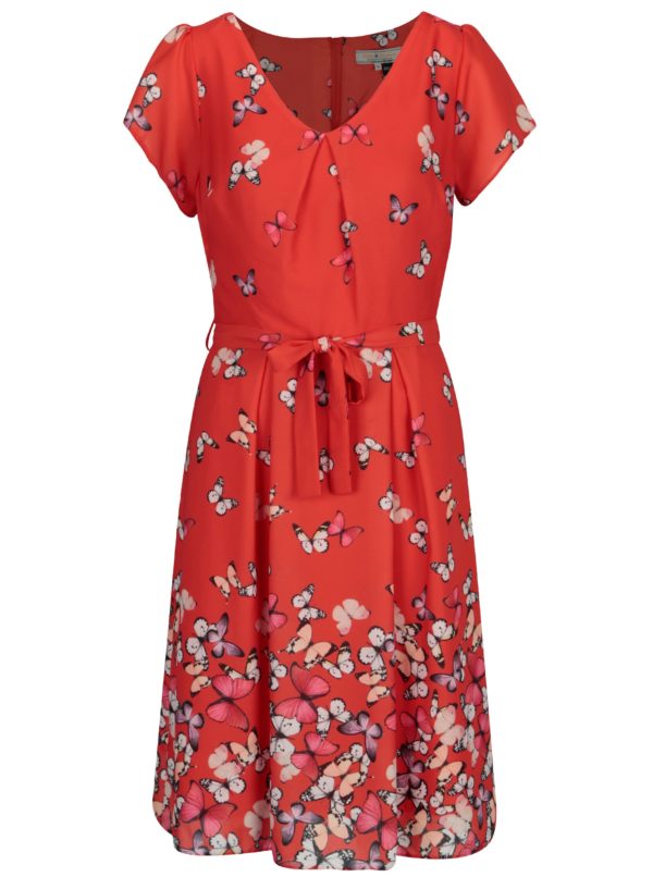 Červené vzorované šaty Billie & Blossom