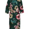 Zelené kvetované kimono ONLY Katehrine