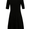 Čierne šaty s čipkovaným golierom Dorothy Perkins