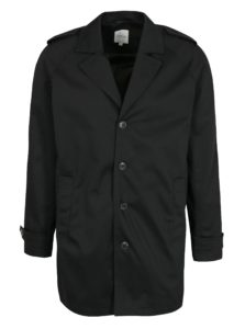 Čierny kabát s vreckami Jack & Jones New David