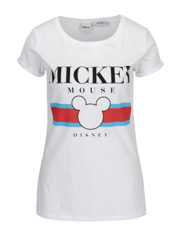 Biele tričko s potlačou Haily's Mickey