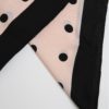 Čierno-ružová vzorovaná šatka Pieces Matiilda