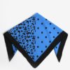 Čierno-modrá vzorovaná šatka Pieces Matiilda