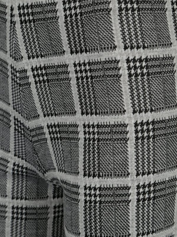 Čierno-biele kockované culottes nohavice TALLY WEiJL