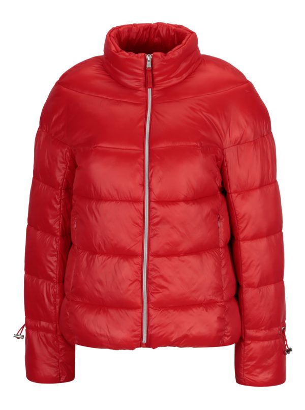 Červená prešívaná zimná bunda VERO MODA Ramona