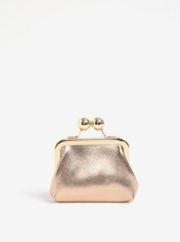 Peňaženka v ružovo-zlatej farbe Oasis