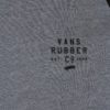 Čierno-sivé pánske melírované tričko s potlačou Vans Stacked Rubber