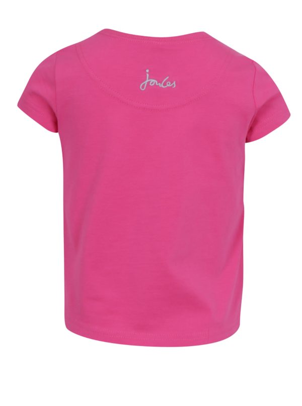 Ružové dievčenské tričko s flitrami Tom Joule Astra