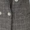 Sivé kockované melírované sako Miss Selfridge