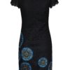 Čierne čipkované šaty s potlačou Desigual Dafne
