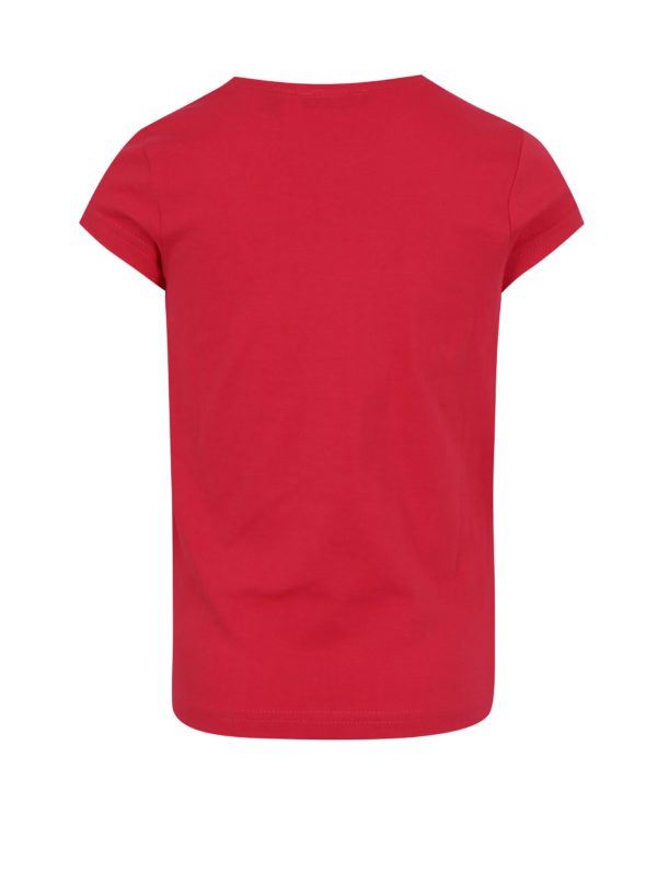 Červené dievčenské tričko s potlačou malónov Blue Seven
