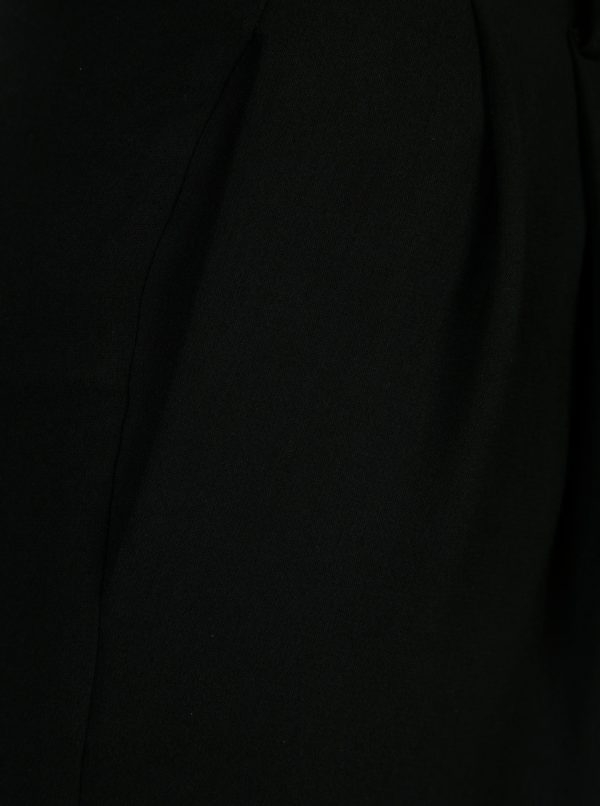 Čierne culottes nohavice s mašľou ONLY Karolina