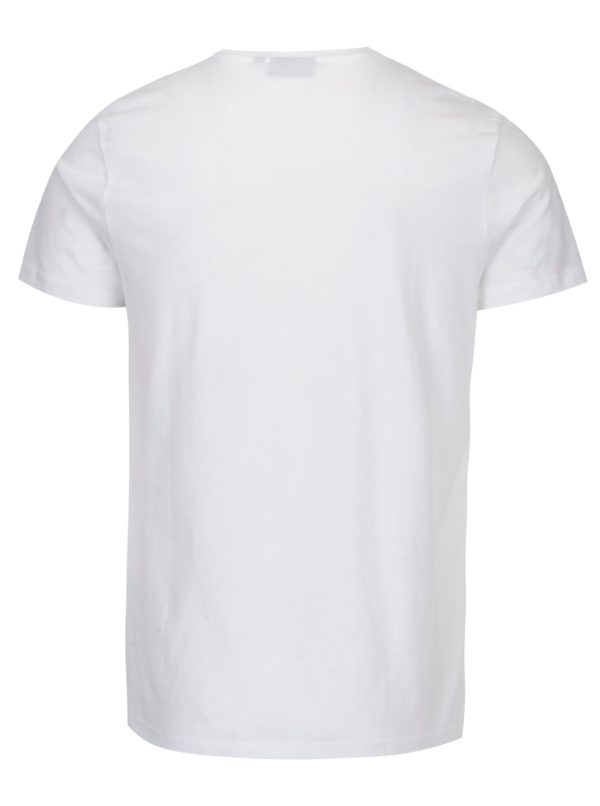 Biele pánske tričko s potlačou Broadway Bennie