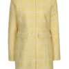 Krémovo-žltý vzorovaný kabát VERO MODA Sylva