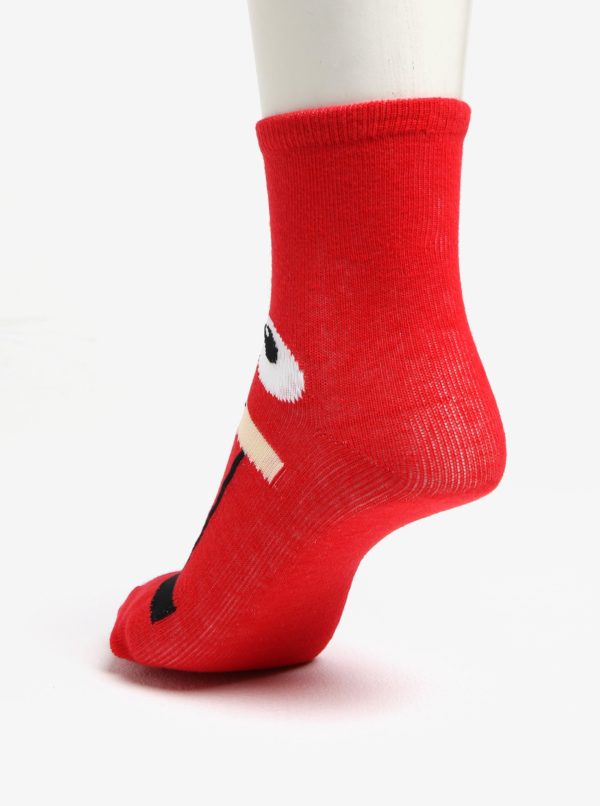 Súprava troch párov chlapčenských ponožiek s motívom superhrdinov v červenej a modrej farbe 5.10.15.