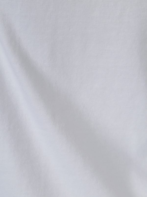 Biele dievčenské tričko s krátkym rukávom 5.10.15.