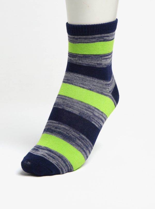 Súprava troch párov chlapčenských ponožiek v zelenej a modrej farbe 5.10.15.