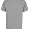 Sivé pánske melírované tričko s potlačou Makia Wilhelm