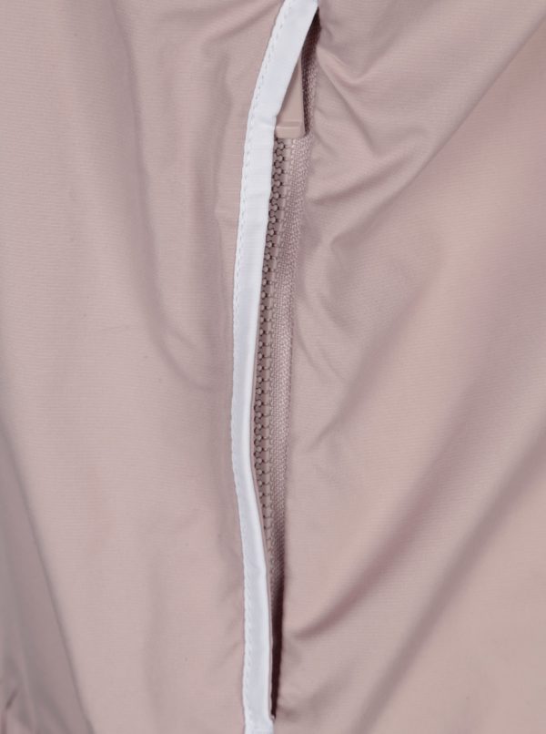 Staroružová dámska šušťáková bunda s kapucňou Nike