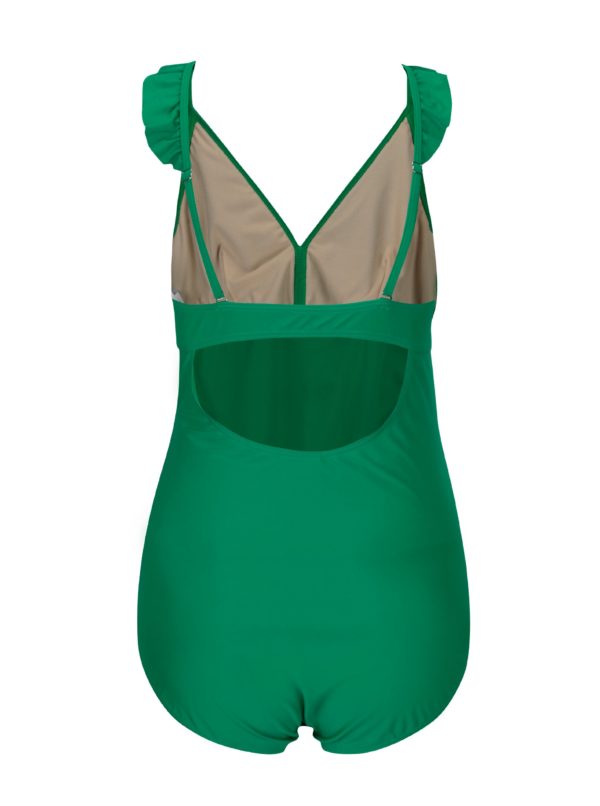 Zelené tehotenské plavky s volánmi Mama.licious Nada
