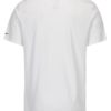 Biele pánske funkčné tričko s čiernou potlačou Nike