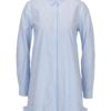 Bielo-modrá dlhá pruhovaná áčková košeľa ONLY Monique
