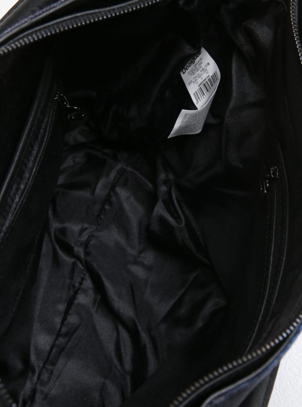 Čierna vzorovaná kabelka s flitrami Desigual McBee
