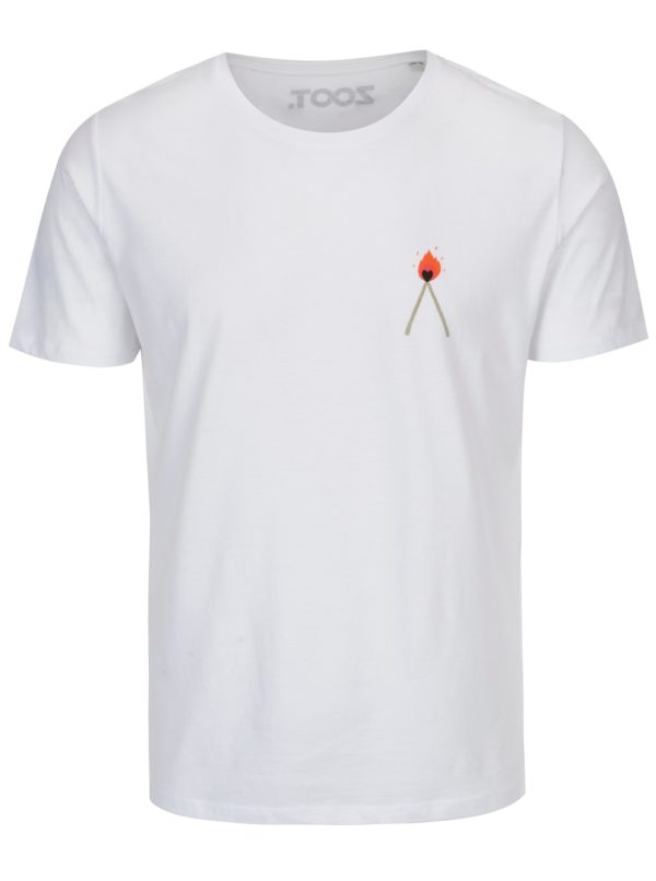 Biele unisex tričko ZOOT Original Zapálenie pre lásku