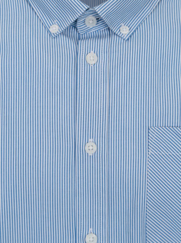 Bielo-modrá pruhovaná slim fit košeľa Casual Friday by Blend