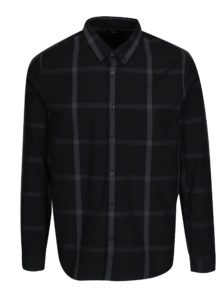 Čierna kockovaná košeľa Burton Menswear London