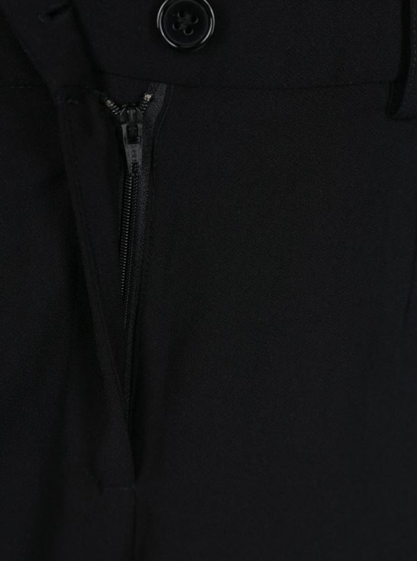 Čierne skrátené nohavice s vysokým pásom Blendshe Sully