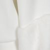Biela mikina s detailmi z umelej kožušiny TALLY WEiJL