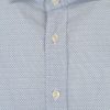 Bielo-modrá vzorovaná formálna slim fit košeľa Hackett London