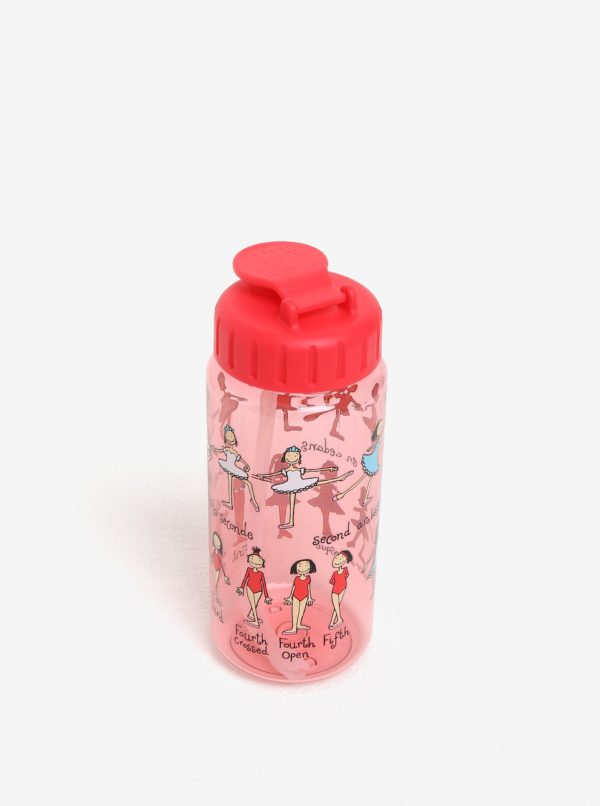 Červená dievčenská fľaša s potlačou Tyrrell Katz Ballet