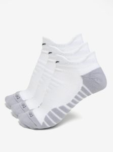 Súprava troch párov dámskych ponožiek v sivo-bielej farbe Nike Dry Cushion Low