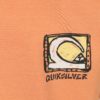 Oranžové pánske tričko s potlačou na chrbte Quiksilver