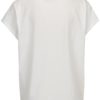 Biele voľné tričko s potlačou Cheap Monday