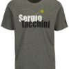 Sivé pánske tričko s potlačou Sergio Tacchini Leto