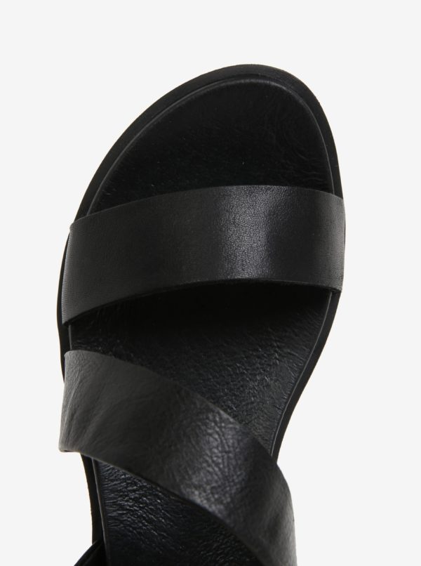 Čierne kožené sandále Pikolinos Antillas