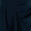 Tmavomodré puzdrové šaty s volánom Closet
