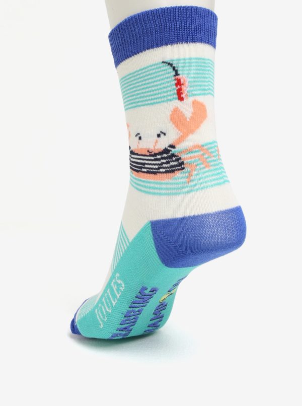Súprava troch párov chlapčenských ponožiek s motívom kraba Tom Joule Brilliant